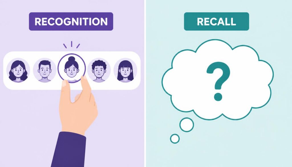 Why do we forget names memory diagram